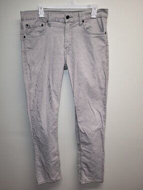 Levi's 511 Slim Fit Jeans Mens 33x32 Gray Stretch Denim Pants